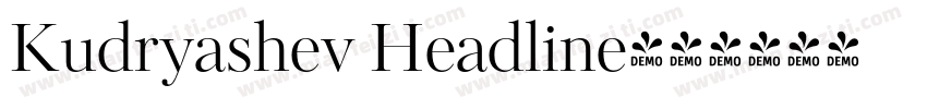Kudryashev Headline字体转换